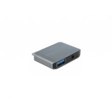 ADAPTADOR AUDIO USB TYPE- MACHO CONECTOR ESTEREO HEMBRA 3.5mm + USB 3.0 A HEMBRA 63965