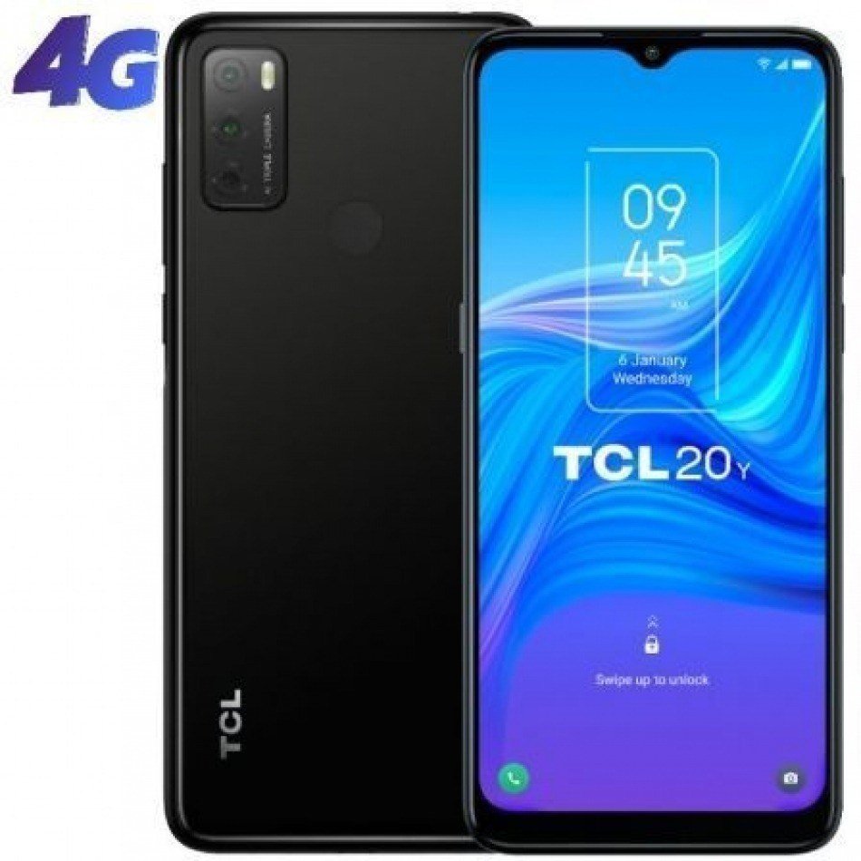 Smartphone TCL 20Y 4GB/ 64GB/ 6.52/ Negro