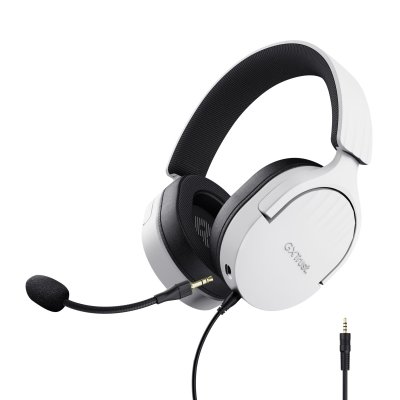 GXT 489W FAYZO Auriculares Alámbrico Diadema Juego Negro, Blanco