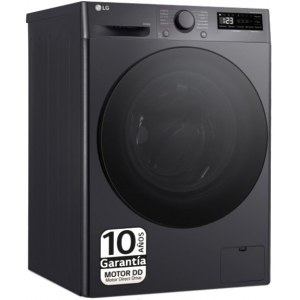 Lavadora - secadora LG F4DR6009AGM, 9 kg lavado, 6 kg secado, 1400 rpm, clase D, inox