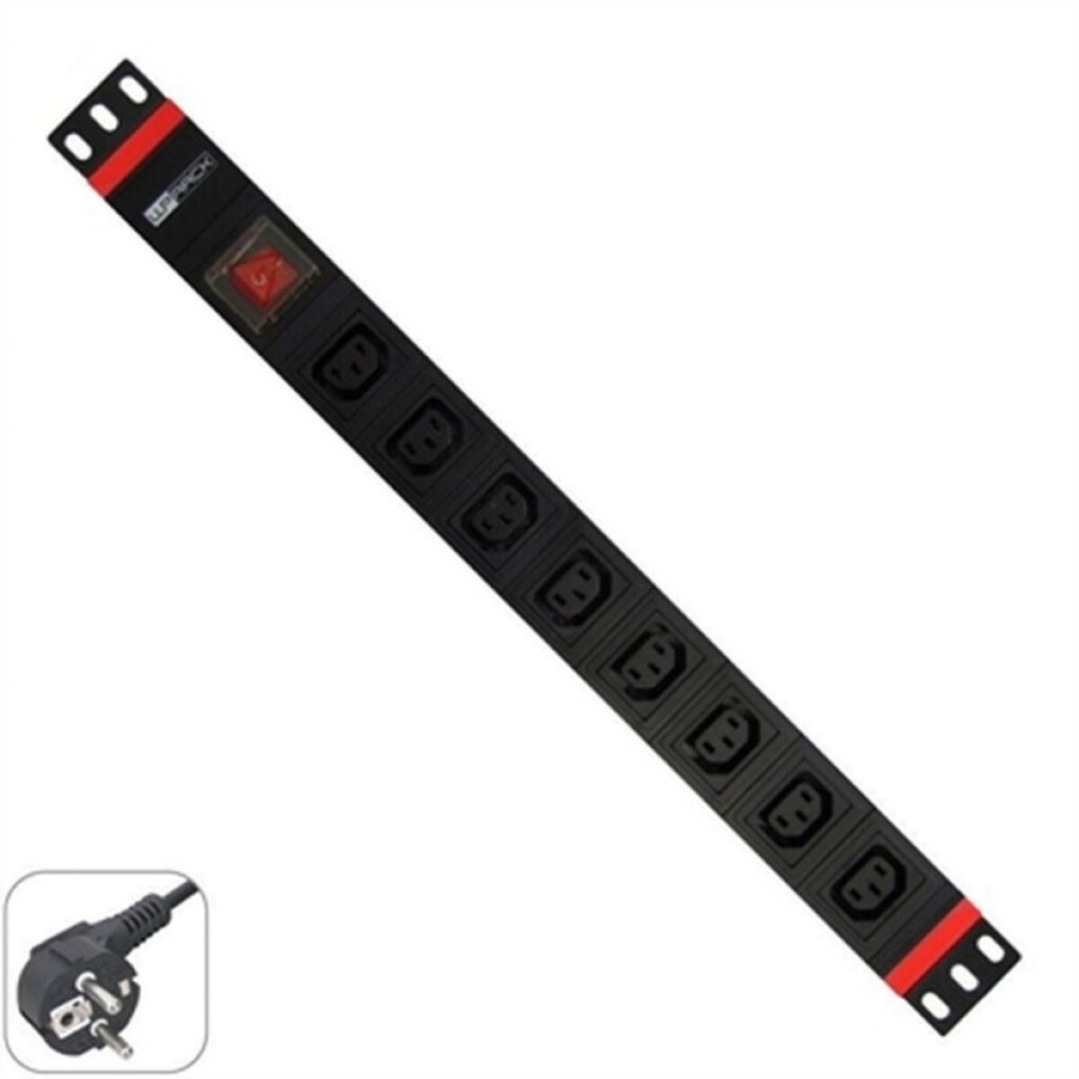 WP Regleta 19 8 Tomas IEC (VDE) C13 Schuko con interruptor