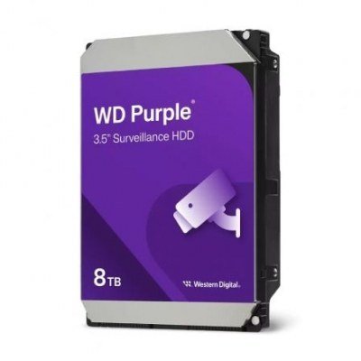 Disco Duro Western Digital WD Purple Surveillance 8TB/ 3.5/ SATA III/ 256MB