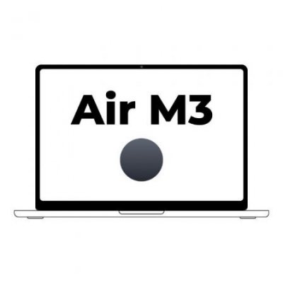 Apple Macbook Air 13,6/ M3 8-Core CPU/ 24Gb/ 512Gb SSD/ 10-Core GPU/ Medianoche