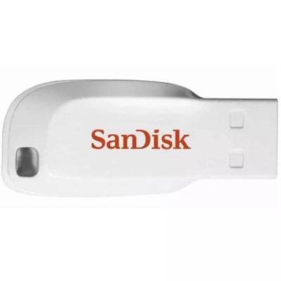 Memoria usb 2.0 sandisk 16gb cruzer blade blanca