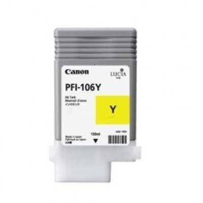 Cartucho canon pfi106y amarillo ipf6400se - ipf6300s - ipf6400s - ipf6300 - ipf6350 - ipf6400 - ipf6450