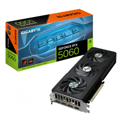 Tarjeta grafica gigabyte rtx 5060 eagle max oc 8gb gddr7 - 3x dp - 1x hdmi pci express 5.0