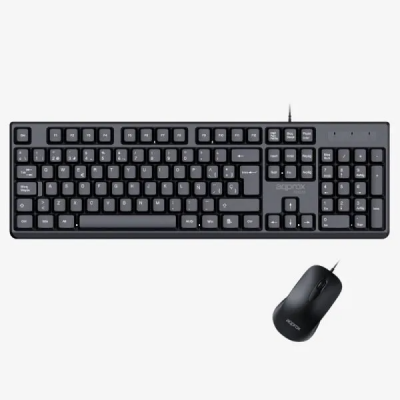 TECLADO + RATON OPTICO MX245 NEGRO APPROX