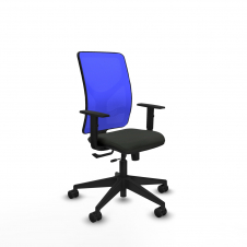 Piqueras y Crespo Motilla traslack malla azul bali negro brazos 1D base piramidal ruedas 65mm nailon