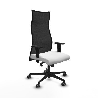 Albacete malla sincro malla negra bali blanco brazos 1D base nailon ruedas 65mm engomadas