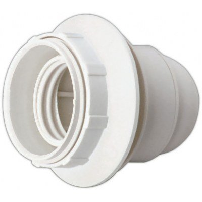 Portalamparas E27 con rosca BLANCO