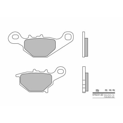 Pastillas de freno sinterizadas Brembo 07SU31SD 07SU31SD