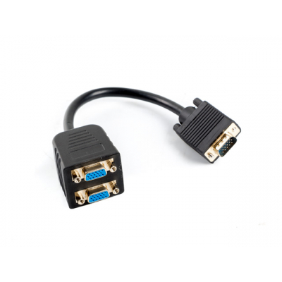 Adaptador lanberg vga - vga x2 20cm