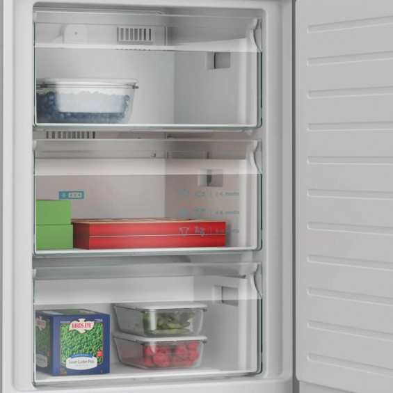 Frigorífico combi Siemens KG39NVIAG, 203 x 60 x 66.5 cm, Total No Frost, clase A, 112 kWh/año, 29 dB, 363 litros, hyperFresh 0°C, acero inoxidable - imagen 5