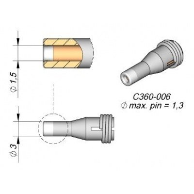 Punta JBC Microdesoldador 1,5mm