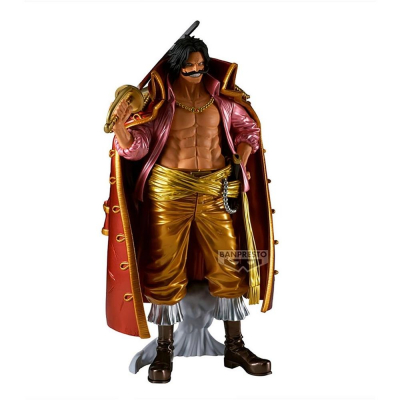 Figura banpresto one piece premium gol d.roger [the metallic] 30cm