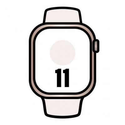 Apple Watch Series 11/ GPS/ 42mm/ Oro Rosa/ Correa Rosa rubor (M/L)
