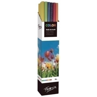 PAPEL EMB.KRAFT FABRISA 1x5 SURT. E.20