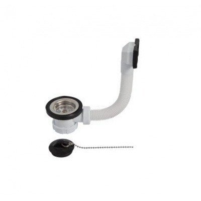 VÁLVULA CON CADENA Y TUBO FLEX Ø70MM-1 1/2