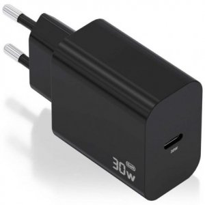 Aisens Cargador Gan 30W 1xUSB-C PD3.0 Negro