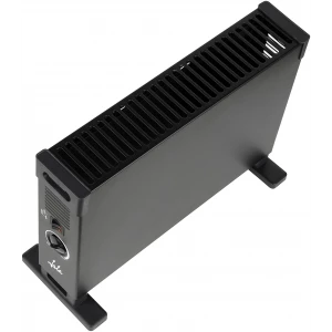 Convector Jata JCCV2314, 2.000 W, 3 potencias, termostato regulable, negro