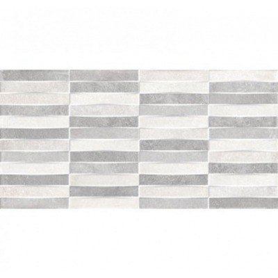 AZULEJO PASTA BLANCA 25 X50 CM MUSEUM GRIS MIX
