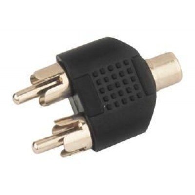 Adaptador RCA 1Hembra a 2RCA Macho