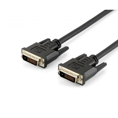 CABLE DVI NANOCABLE 10.15.0603 - SINGLE LINK 18+1 - FERRITAS - CONECTORES DVI-D M-DVI-D M - 3M - NEGRO
