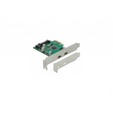 DeLOCK PCI Express x1 Card to 2 x external SuperSpeed USB (USB 3.2 Gen 1) USB Type-C&trade; female tarjeta y adaptador de interfaz Interno USB 3.2 Gen 1 (