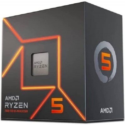 AMD Ryzen 5 7600 - hasta 5.1 GHz - 6 núcleos - 12 hilos - 40 MB caché - Socket AM5 - Box