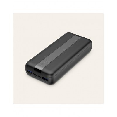 Ksix Bateria Externa/Power Bank 20000mAh 20W - Tecnologia PD+QC - Carga Simultanea - 2x USB-A , 1x USB-C