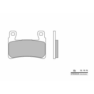 Pastillas de freno sinterizadas Brembo 07HD20SA 07HD20SA