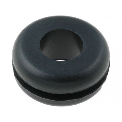 Goma pasahilos negra 9,5mm exter. 6,3mm orific