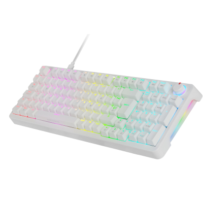 MKPROWBES teclado Juego USB QWERTY Español Blanco