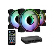 Ventilador Aerocool 120mm Rgb Kit 3 Negro