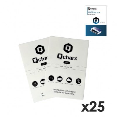 Laminas de proteccion frontales qcharx hidrogel mate anti huellas para qx1 lite 25 unidades