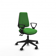 Piqueras y Crespo Elche AS bali verde brazos fijos base piramidal ruedas nailon 65mm