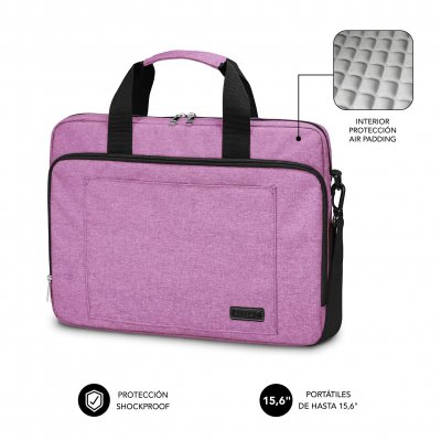 SUBBLIM Maletín Ordenador Air Padding Laptop bag 15,6 Rosa