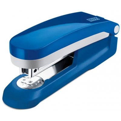 Novus Evolution E 25 Grapadora + Caja de 200 Grapas 24/6 - Hasta 25 Hojas - Grapado Cerrado, Abierto y Clavado - Color Azul