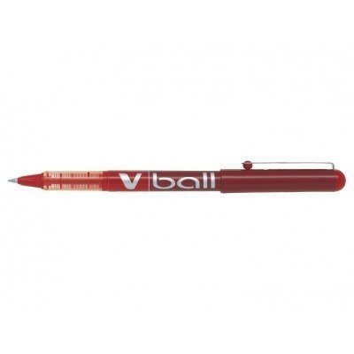 Pilot Boligrafo de tinta liquida V Ball 07 Rollerball - Punta de bola redonda 0.7mm - Trazo 0.5mm - Color Rojo