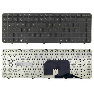Teclado compatible para portátil HP dv6-3000 con marco negro