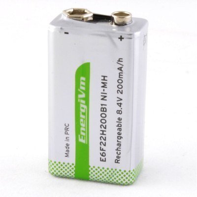 Bateria 6F22 9V 200mA NiMh ENERGIVM EH6LF22H200B1
