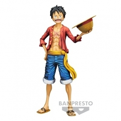 Figura banpresto one piece grandista nero monkey. d. luffy manga dimensions