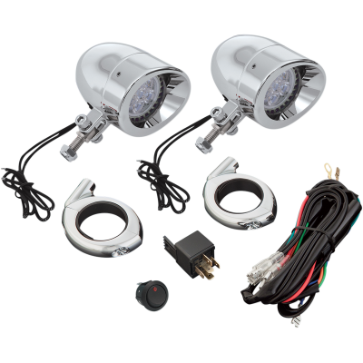 Kit focos suplementarios LED 2 3/8 SHOW CHROME 55-364L