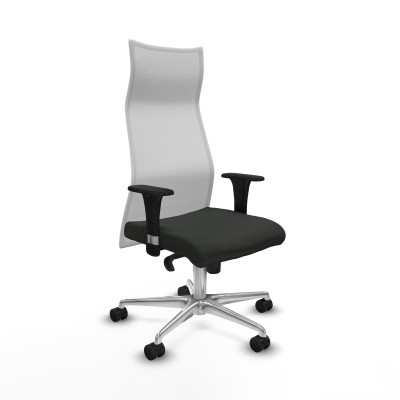 Albacete malla XL sincro malla blanca bali negro brazos 1D base aluminio ruedas 65mm nailon
