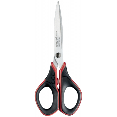 496210 tijera de escritorio y manualidades Tijeras de manualidades, Tijeras de oficina Corte recto Negro, Rojo