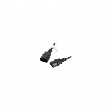 Lanberg CA-C13E-10CC-0018-BK cable de transmisión Negro 1,8 m C13 acoplador C14 acoplador