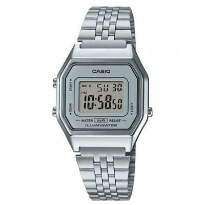 Reloj Digital Casio Vintage Iconic LA680WEA-7EF/ 33mm/ Gris y Plata