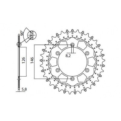 Coronas de acero inoxidable Works Z SUNSTAR SPROCKETS 8-3577-50