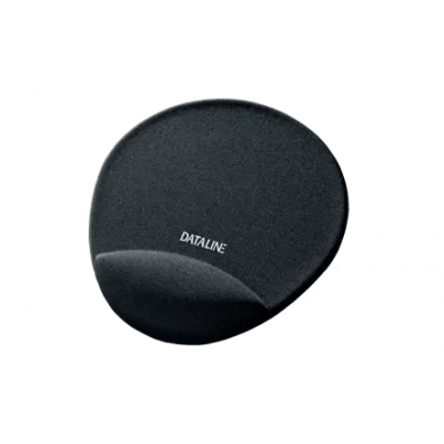 Esselte Dataline Alfombrilla con Reposamuñecas - Medidas 220x245x25mm - Base Antideslizante - Control del Raton Mejorado - Color Negro