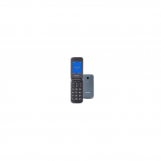 Telefono movil panasonic pantalla 2.4p boton sos agenda 300 ontactos teclas retroiluminadas bluetooth gris KX-TU400EXG